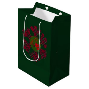 Gift Bag Plaid Snowflake 