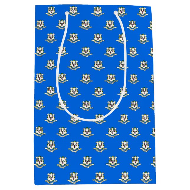 Gift Bag with Connecticut flag, USA (Front)