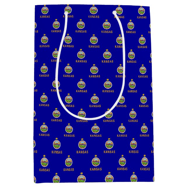 Gift Bag with flag of Kansas, USA (Front)