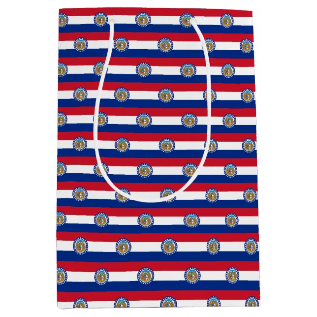 Gift Bag with flag of Missouri State, USA (Front)