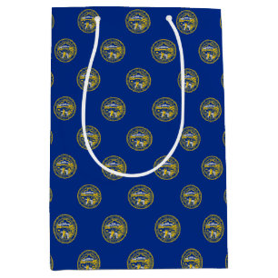 Gift Bag with flag of Nebraska, USA