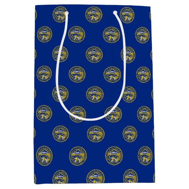 Gift Bag with flag of Nebraska, USA (Front)