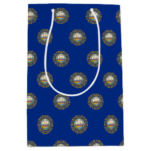 Gift Bag with flag of New Hampshire, USA