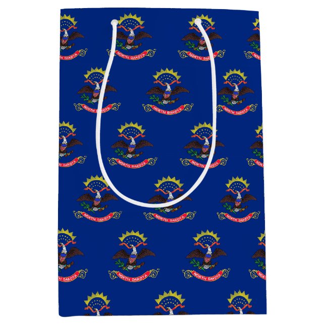 Gift Bag with flag of North Dakota, USA (Front)