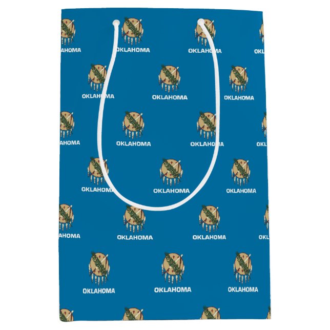 Gift Bag with flag of Oklahoma, USA (Front)