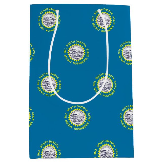 Gift Bag with flag of South Dakota, USA (Front)