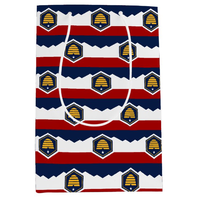 Gift Bag with flag of Utah State, USA (Front)