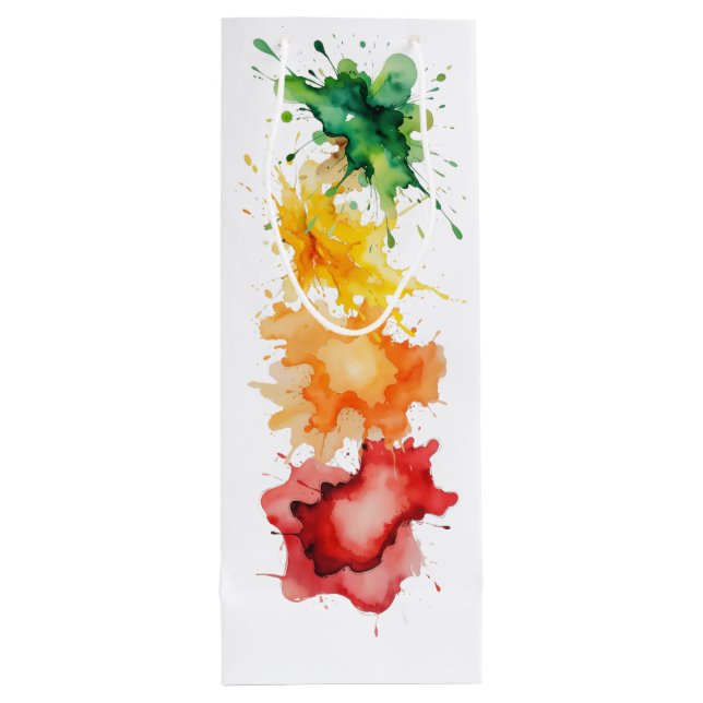 Gift Bag with Watercolor Stains (Back)