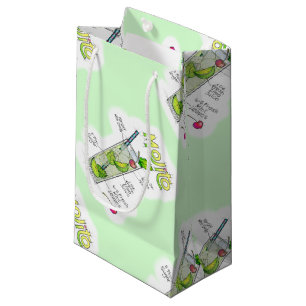 GIFT BAGS - MOJITO RECIPE COCKTAIL ART