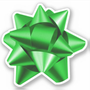 Gift Bow   Sticker   Various Sizes   Green