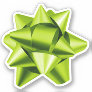 Gift Bow   Sticker   Various Sizes   Lime