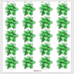 Gift Bow | Stickers | 20 per sheet | Green<br><div class="desc">Shipping gifts this holiday season? Most gifts bows will not travel well and arrive smushed,  ruining the effect. Add this flat bow to your shipped gifts and keep them looking merry and bright. || CLICK BELOW TO FOLLOW THIS SHOP ||</div>