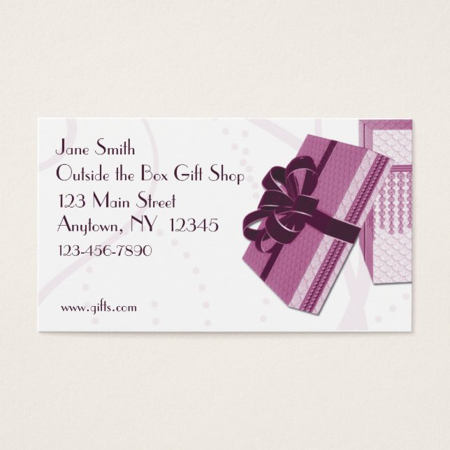 Gift Box Business Card (Front)