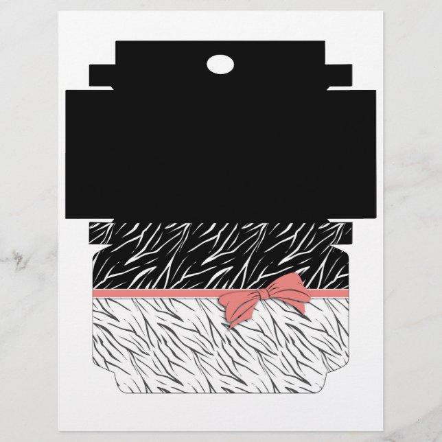 Gift box, DIY, pattern, layout, cut, glue, decorat (Front)