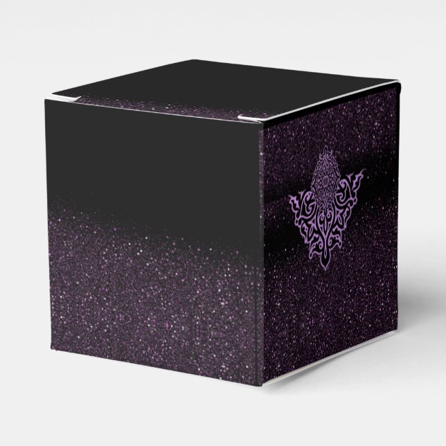 Gift Box with Decor and Purple Purine (Front Side)