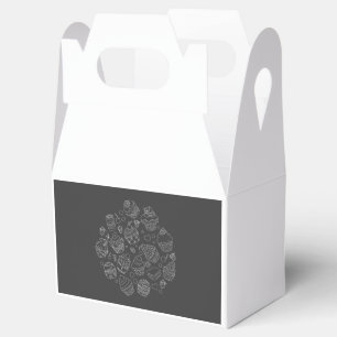 gift box with simple cupcake design