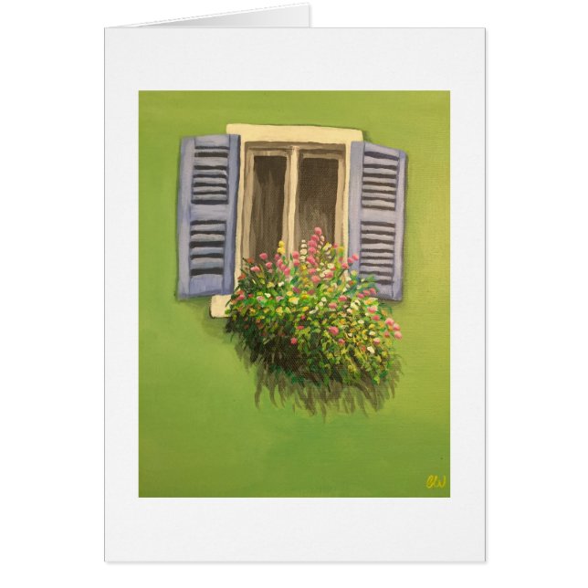 Gift card 5x7 flower box painting (Front)