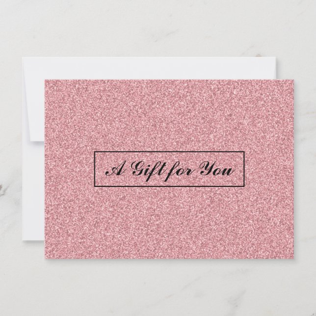 Gift Card | Glitter Rose Gold Salon & Spa (Front)