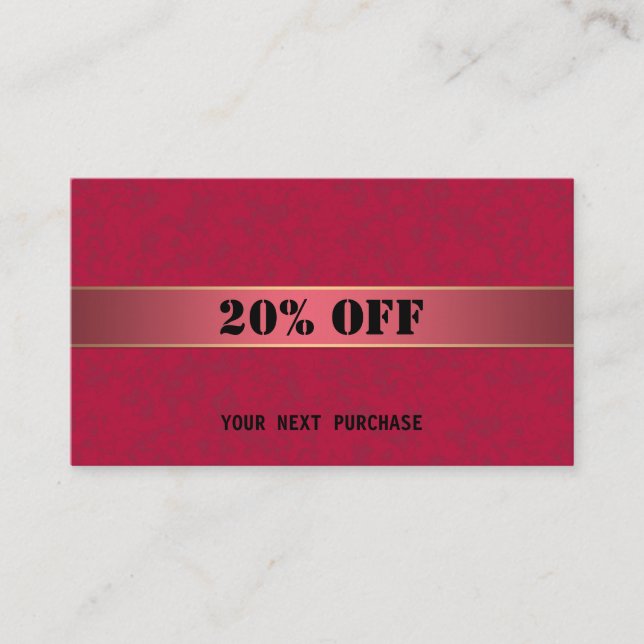 Gift certificate (Front)