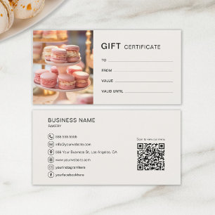 Gift Certificate Bakery Cupcake Cake Shop Business