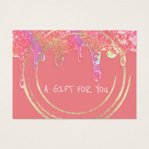Gift Certificate Beauty Hair Makeup Drip SPA Peach