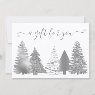 Gift Certificate Christmas Tree  Rose Gold