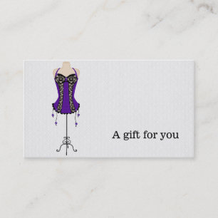 Gift certificate fashion boutique