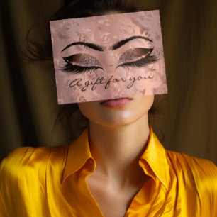 Gift Certificate Floral Birds Eyealshes Postcard