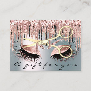 Gift Certificate Hairdresser Rose Smoky Blue