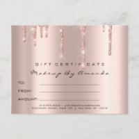 Gift Certificate Lashes Extension Makeup Spark