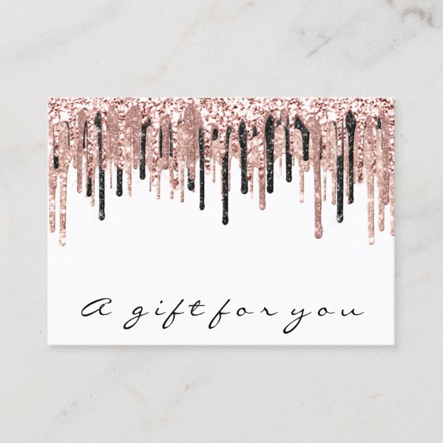 Gift Certificate Makeup Eyelash Hair Nails White (Front)