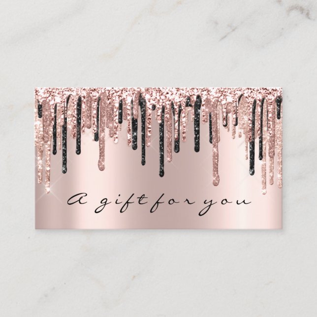 Gift Certificate Nails Makeup Eyelash Rose Drip (Front)