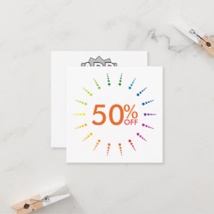 gift certificate rainbowBurst