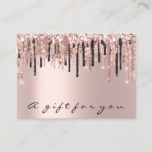 Gift Certificate Rose Makeup Eyelash Hair Nails (Front)