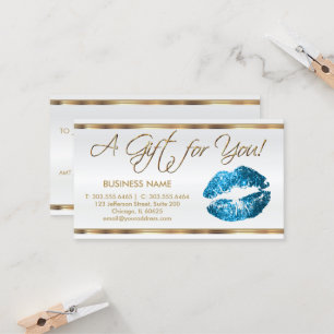 Gift Certificate Turquoise Lipstick Business