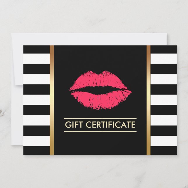 Gift Certificates | Red Lips Modern Beauty Salon (Front)