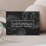 Gift Certificates | Vintage Dark Floral Salon Spa<br><div class="desc">Elegant Dark Floral Salon & Spa Gift Certificates.</div>