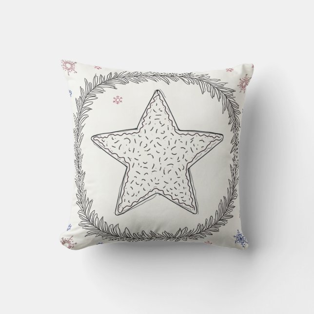 Gift Comfort This Christmas Season Throw Pillow (Front)
