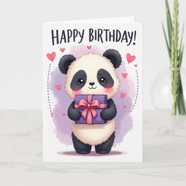Gift Creature Birthday Card (Front)