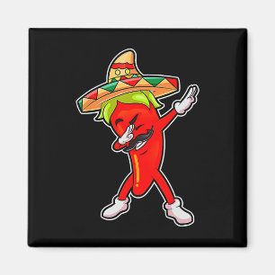 Gift Cute Chili Dabbing Pepper Mexican Hot Jalapen Magnet