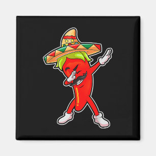 Gift Cute Chili Dabbing Pepper Mexican Hot Jalapen Magnet