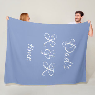 Gift "Dad's R & R time" Plush Cozy Fleece Blanket