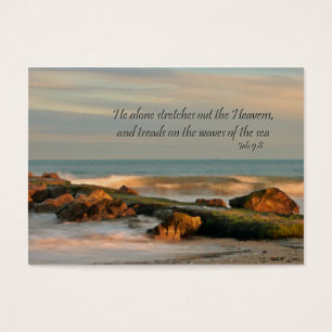 gift enclosure card  Seascape with waves and rocks