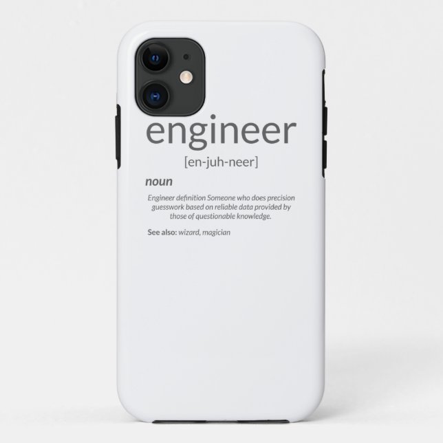 Gift Engineer College Major Engineer Definition Case-Mate iPhone Case (Back)