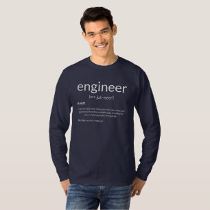 Gift Engineer College Major Engineer Definition T-Shirt