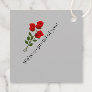 Gift-FavorTag -Miss America Style Crown & Roses Favour Tags
