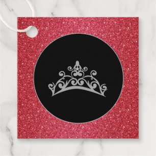 Gift-FavorTag -Pageant USA America Crown Favour Tags