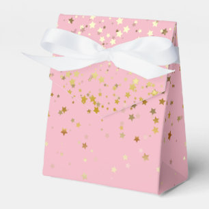 Gift/Favour Box in Pink & Golden Stars