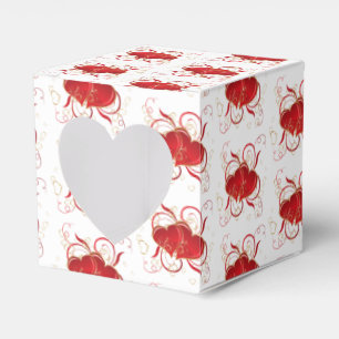 Gift/Favour Box-Valentine Hearts Favor Box