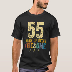 Gift For 55Th Birthday Retro 1966 55 Years Of Bein T-Shirt